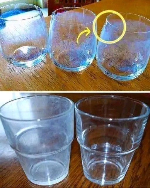 Voici une astuce géniale pour enlever la patine blanche des verres et leur redonner tout leur éclat. Recette complète 25 1781881115052