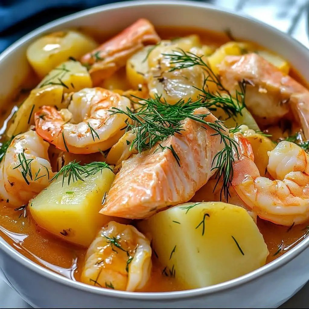 Saumon fondant, crevettes juteuses et pommes de terre dans un bouillon parfumé... Cette Marmite Océane est le repas réconfortant que tout le monde adore ! Dites MIAM en commentaire et découvrez la recette. RECETTE EN COMMENTAIRE 25 1782065616321