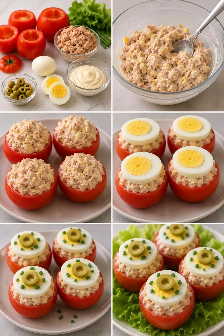 Tomates farcies au thon et aux œufs : une recette fraîche, simple et délicieuse 25 1782822844398